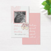 Circles 'n Booties, Baby Girl Douche Uitnodiging Visitekaartjes (Bureau)