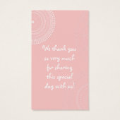 Circles 'n Booties, Baby Girl Douche Uitnodiging Visitekaartjes (Achterkant)