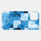 Circles Naadloos: Abstract Blauw Case-Mate iPhone Case (Achterkant (horizontaal))