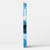 Circles Naadloos: Abstract Blauw Case-Mate iPhone Case (Achterkant / Links)