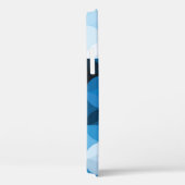 Circles Naadloos: Abstract Blauw Case-Mate iPhone Case (Achterkant / Rechts)