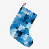 Circles Naadloos: Abstract Blauw Kleine Kerstsok (Voorkant (Hangend))
