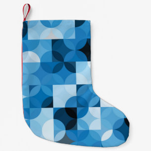 Circles Naadloos: Abstract Blauw Kleine Kerstsok