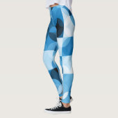 Circles Naadloos: Abstract Blauw Leggings (Links)