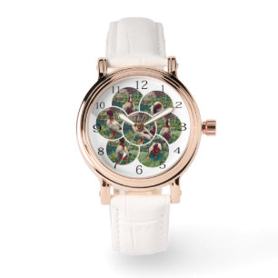 Circles of Quack: een Duck Collage meesterwerk Horloge