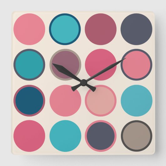 Circles of the Horizon 3  Vierkante Klok (Voorkant)