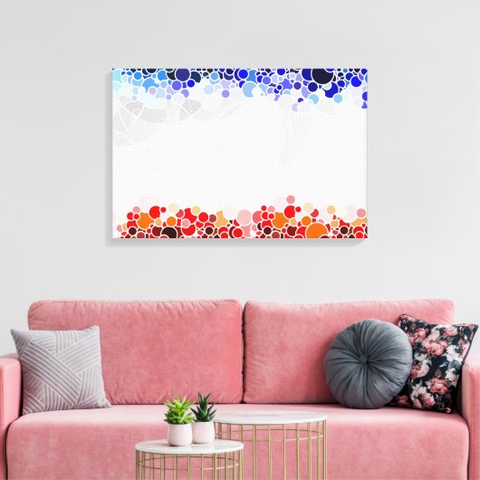 CIRCLES PATTERN CANVAS AFDRUK (Insitu (Woonkamer))