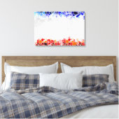 CIRCLES PATTERN CANVAS AFDRUK (Insitu (Slaapkamer))