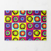 circles pattern drieluik wenskaart (Cover)