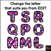 Circles Pattern Monogram Striped Backpack  Bedrukte Rugzak