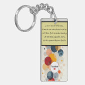 Circles (Poëzie) Acryl Sleutelhanger (Voorkant Links)