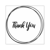 Circles, ringen dank je stempel. rubberstempel (Afrduk)