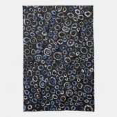 Circles Slate Charcoal Theedoek (Verticaal)