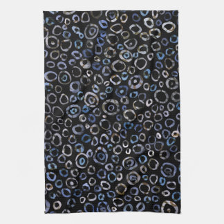 Circles Slate Charcoal Theedoek