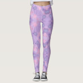 Circles Spheres Lavender Pink Blue Leggings (Voorkant)