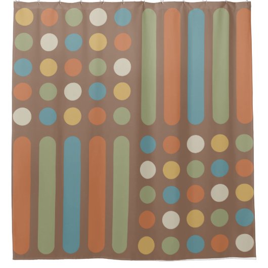 Circles uit de Middeleeuwen Multicolored 2 Douchegordijn (Voorkant)