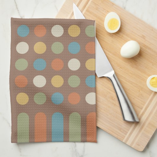 Circles uit de Middeleeuwen Multicolored 2 Theedoek (Quarter Fold)