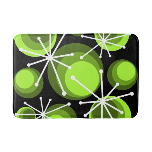 Circles uit de middeleeuwen — Starbursts Chartreus Badmat (Voorkant)