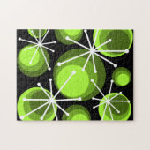 Circles uit de middeleeuwen — Starbursts Chartreus Legpuzzel (Horizontaal)