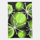 Circles uit de middeleeuwen — Starbursts Chartreus Theedoek (Verticaal)