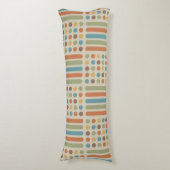 Circles uit de Mideeuw Multicolored 1 Lichaamskussen (Voorkant Verticaal)