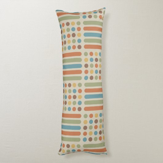 Circles uit de Mideeuw Multicolored 1 Lichaamskussen (Achterkant (Verticaal))