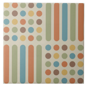 Circles uit de Mideeuw Multicolored 1 Tegeltje