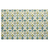 Circles uit het midden van de eeuw Patroon Blauw G Stof (Fat Quarter)