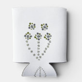 Circles wereldbol vertakkend als een boomtak blikjeskoeler (Achterkant)