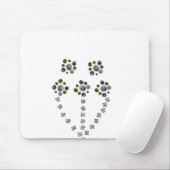 Circles wereldbol vertakkend als een boomtak muismat (Met muis)