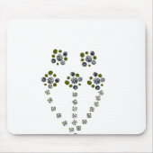 Circles wereldbol vertakkend als een boomtak muismat (Voorkant)