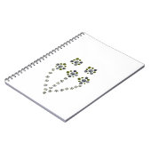 Circles wereldbol vertakkend als een boomtak notitieboek (Linkerzijde)