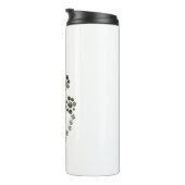 Circles wereldbol vertakkend als een boomtak thermosbeker (Geroteerd rechts)