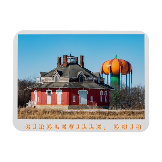 Circleville Octagon House Magnet Magneet (Horizontaal)