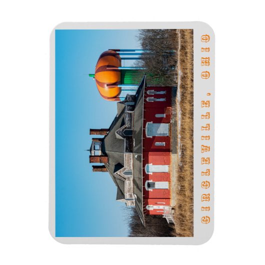 Circleville Octagon House Magnet Magneet (Verticaal)