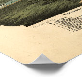 Circleville Ohio 1876 Antiek Panoramische Kaart Poster (Hoek)