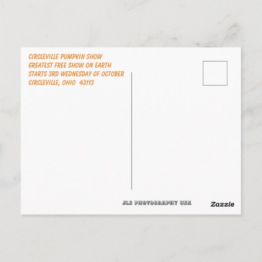 Circleville Show Briefkaart (Achterkant)