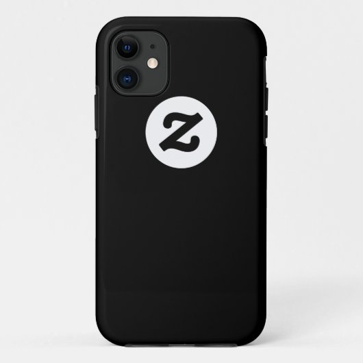 CircleZ - Wit op zwart Case-Mate iPhone Case (Achterkant)