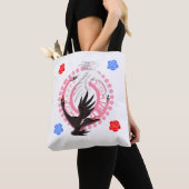 Circling Swan Love Romantic Fantasy Art Tote Bag (Dichtbij)