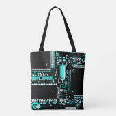 Circuit Aqua 2 over de canvas tas (Achterkant)