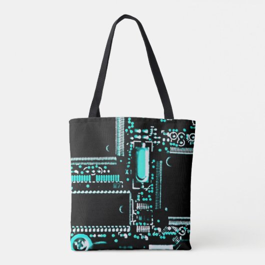Circuit Aqua 2 over de canvas tas (Achterkant)