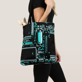 Circuit Aqua 2 over de canvas tas