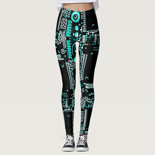 Circuit Aqua 2 over leggings (Voorkant)