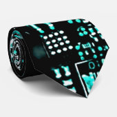 Circuit Aqua 2 stropdas dubbelzijdig (Opgerold)