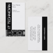 Circuit B & W 2 "IT-technicus"-visitekaartje Visitekaartje (Voorkant / Achterkant)