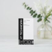 Circuit B & W 2 "IT-technicus"-visitekaartje Visitekaartje (Staand voorkant)