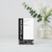 Circuit B & W 2 "IT-technicus"-visitekaartje Visitekaartje (Staand voorkant)