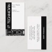 Circuit B & W 2 "IT-technicus"-visitekaartje Visitekaartje (Voorkant / Achterkant)