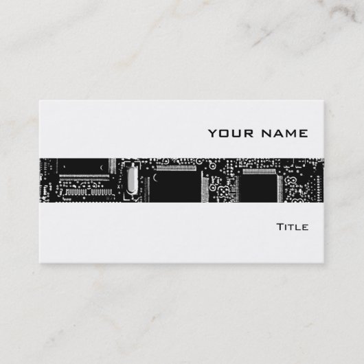 Circuit B & W 2 stripe visitekaartje wit (Voorkant)