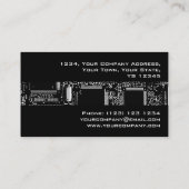 Circuit B & W 2 strips zwart visitekaartje (Achterkant)